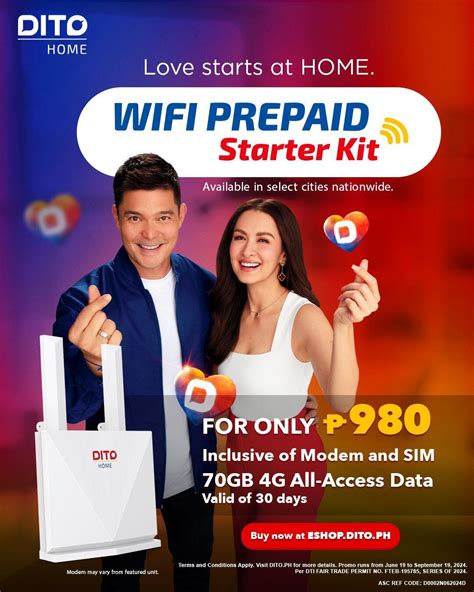 home wifi prepaid load|DITO Home WiFi prepaid starter kit.